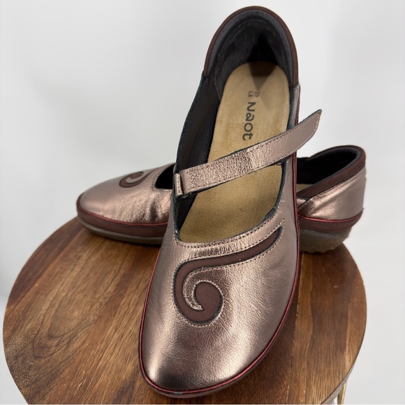 Naot Matai Mary Jane Shoes Radiant Copper Leather Size 39 / US 8